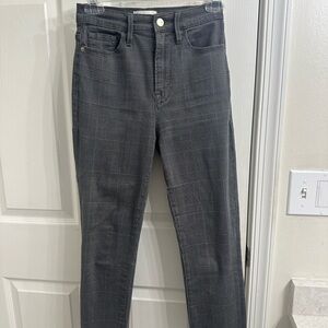 Frame Denim Charcoal Check Women Jeans